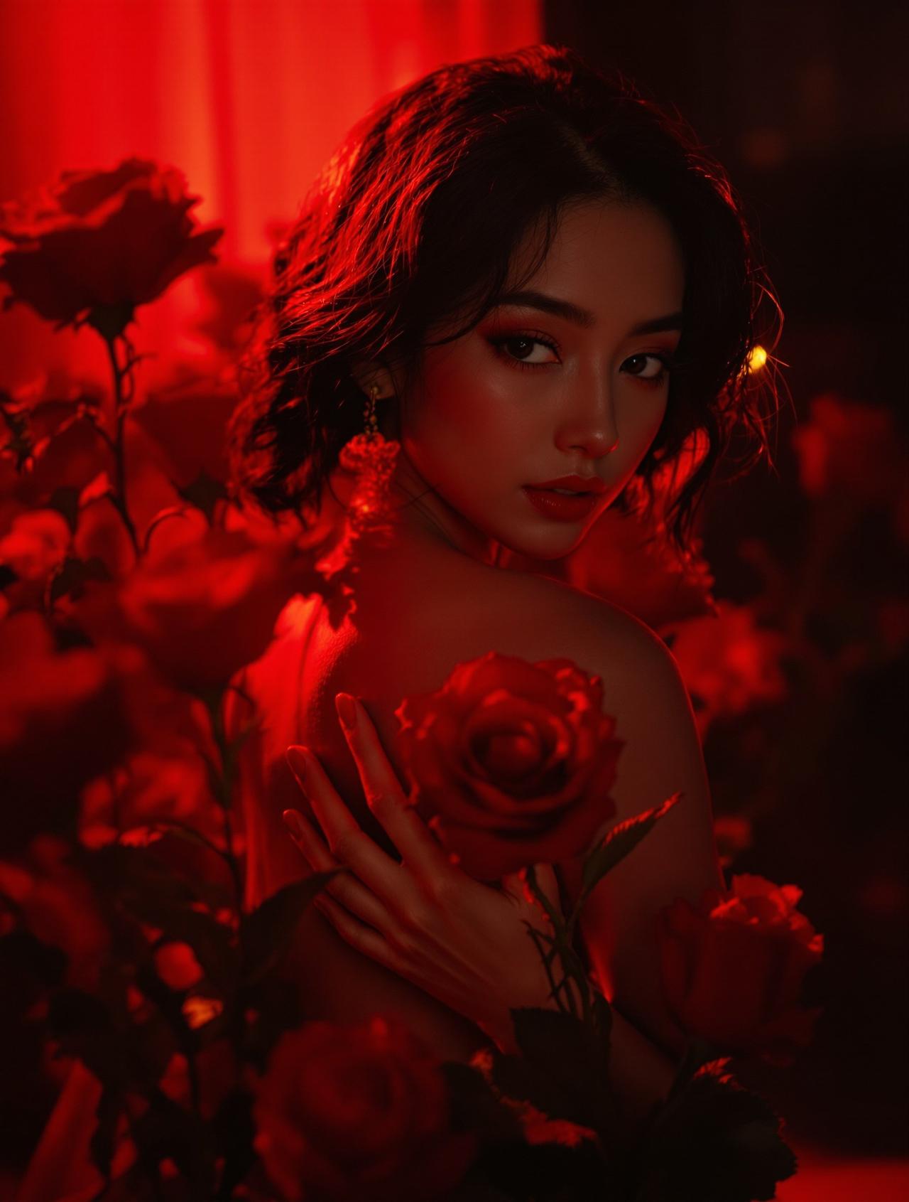 福利asmr - 暗夜玫瑰 - 性感系 - 陈雅婷 唯美写真作品高清图