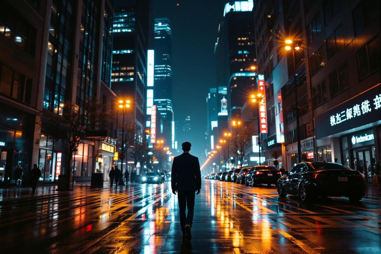 撸撸影视作品《都市夜行》剧照